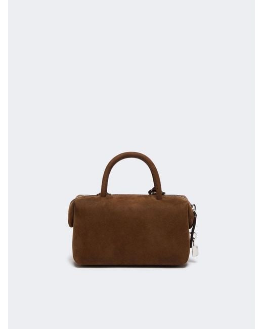 Max Mara Brown Holdallssuede