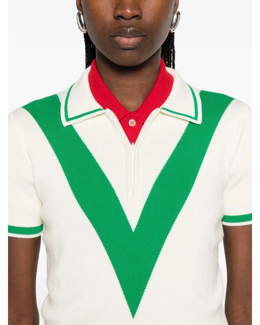 Valentino Garavani Green Polo Top