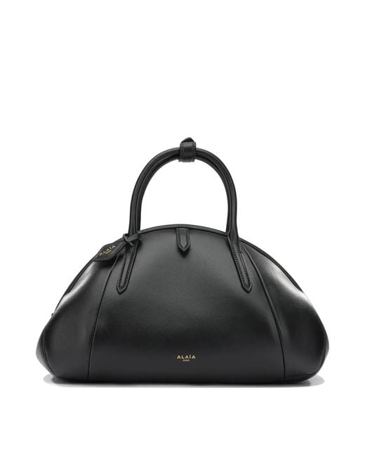 Alaïa Black Alaia "Purse Top Handle" Medium Handbag