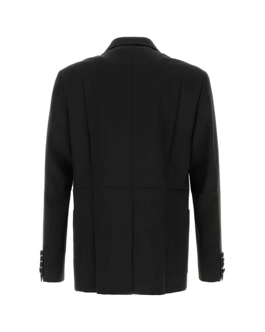 Valentino Garavani Black Giacca D\Petto for men