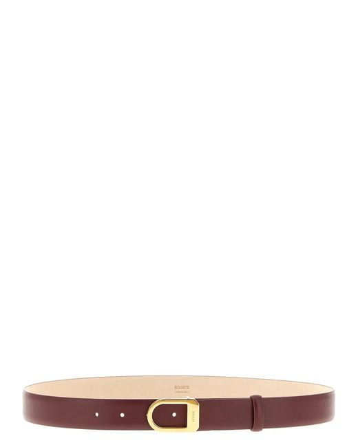 Khaite Pink 'Saddle' Belt