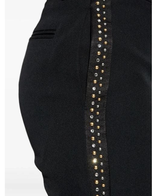 Versace Black Evening Pant Responsible Wool Grain Di Poudre Softer Hand