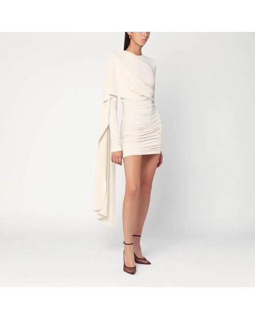 ANDAMANE Natural Xenia Ivory Mini Dress