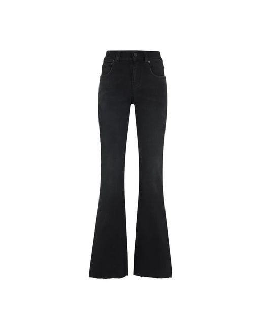Balenciaga Black Cotton Elastane Bootcut Pants