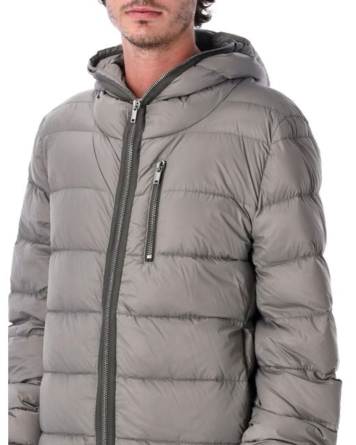 Rick Owens Gray Gimp Down Jacket for men