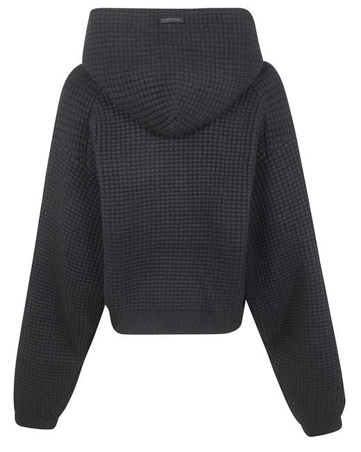 Fear Of God Black Heavy Waffle 90's" Hoodie