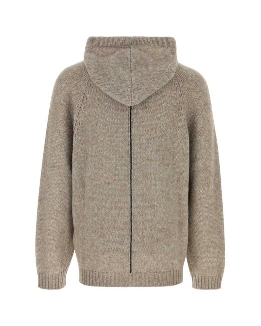 Giorgio Armani Gray Alpaca Blend Sweater for men
