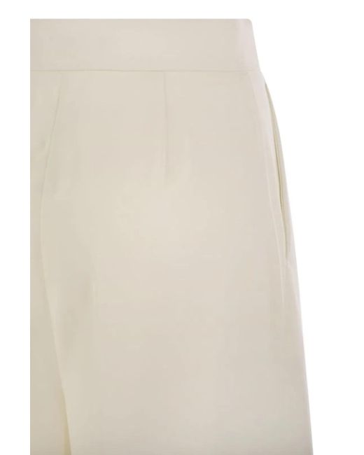 Max Mara White Ninfa Long Trouser