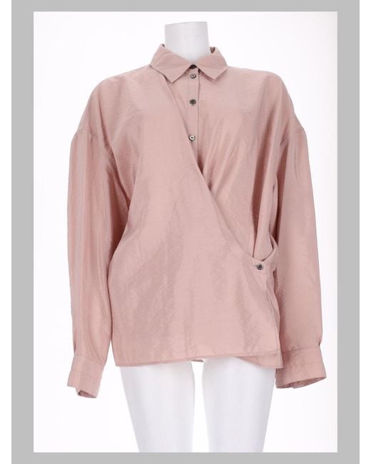 Lemaire Pink Camicia "Twisted"