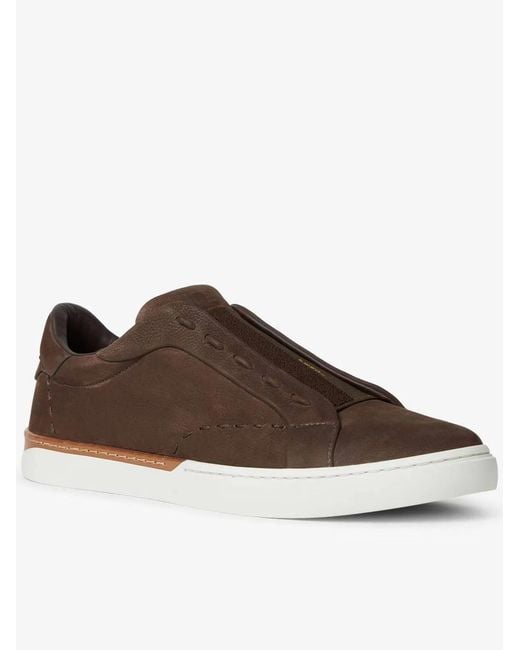 Fendi Brown City Trainers for men