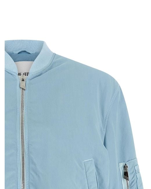 The Attico Blue 'Anja' Bomber Jacket