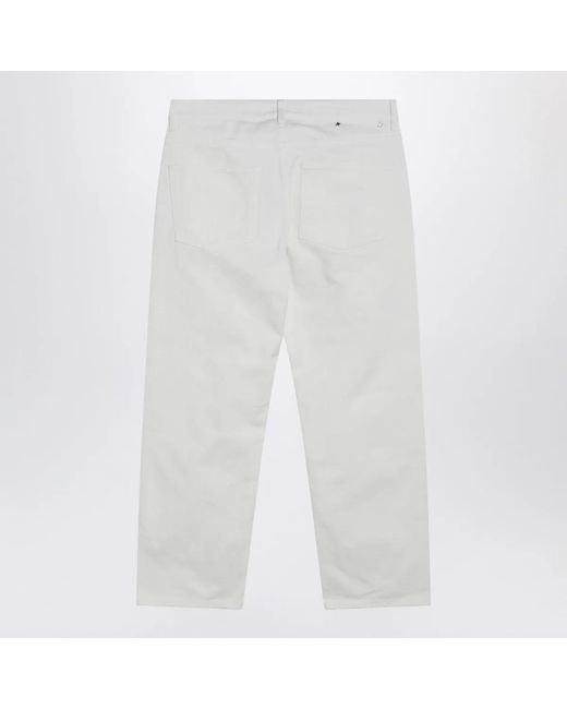 Golden Goose Deluxe Brand White Cotton Trousers for men