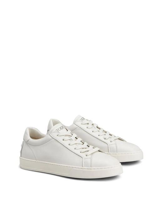 Tod's White Leather Sneakers for men