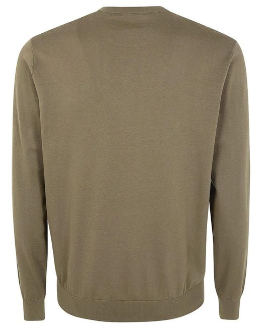 Aspesi Green Military Cotton Sweaters for men