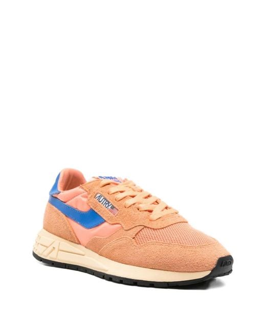 Autry Pink Reelwind Low Sneakers for men