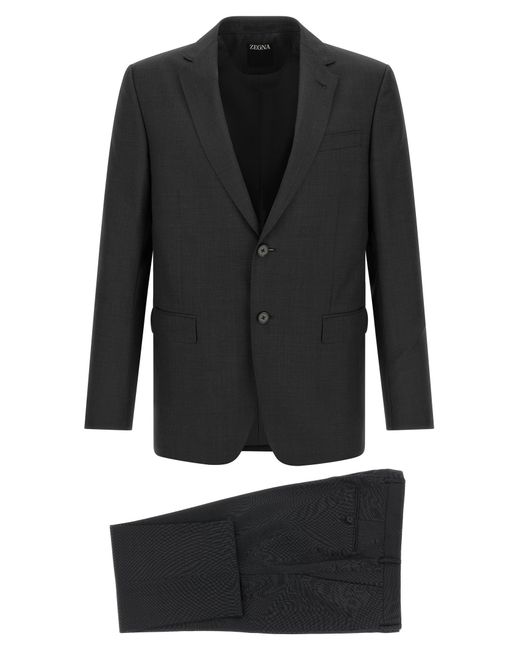 Zegna Black Wool Dress for men