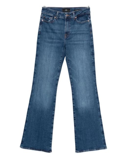 Seven7 Blue The Leggy Bootcut Denim Jeans