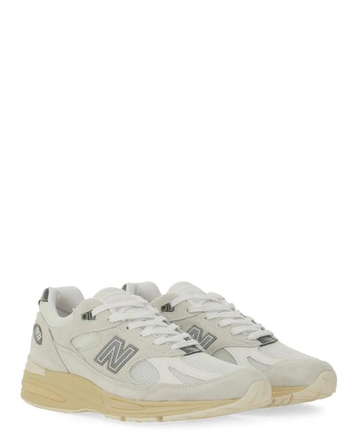 New Balance White Sneaker "U991"