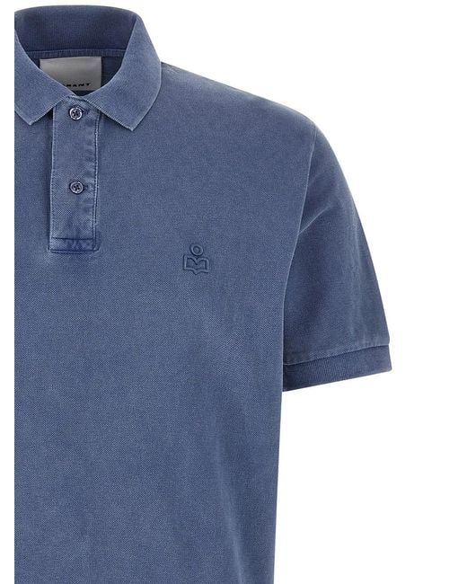 Isabel Marant Blue 'Afko' Polo Shirt for men