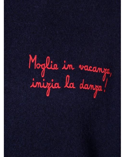 Mc2 Saint Barth Blue "Heron Light Embry" Pullover for men