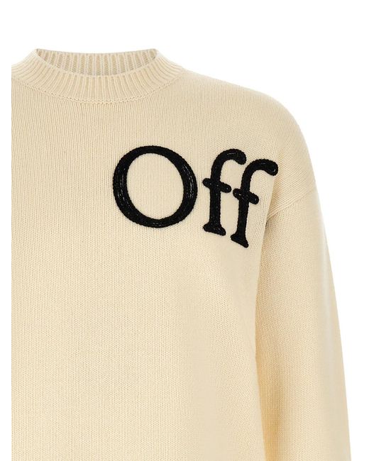 Off-White c/o Virgil Abloh Natural 'Bookish Shared' Sweater for men