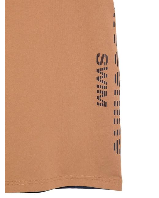 Moschino Couture Brown Moschino Crew-Neck T-Shirt for men