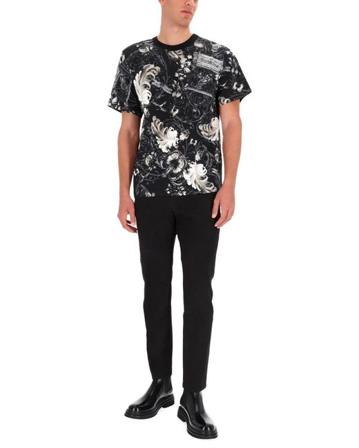Versace Jeans Couture Black Cotton T-Shirt for men