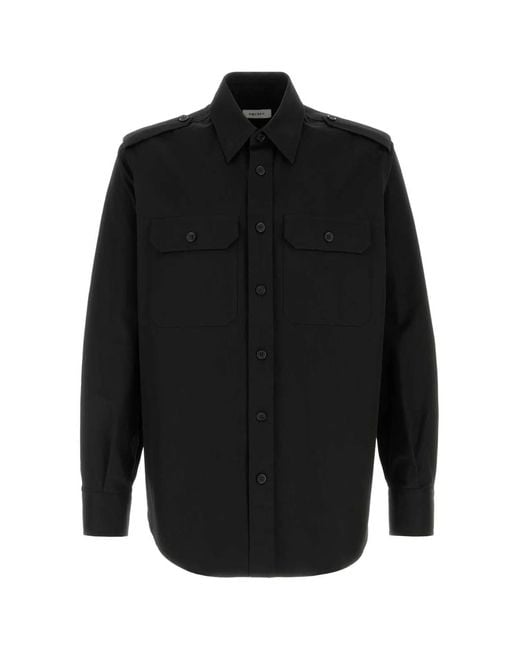 McQueen Black Utility Shirt for men