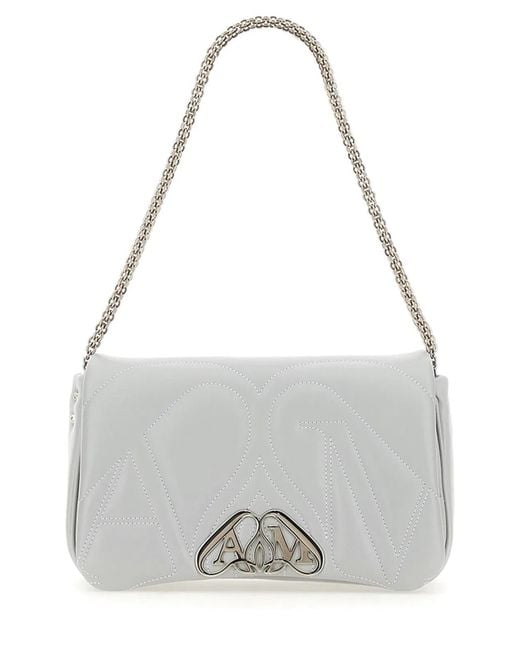 McQueen Gray Shoulder Bag Seal