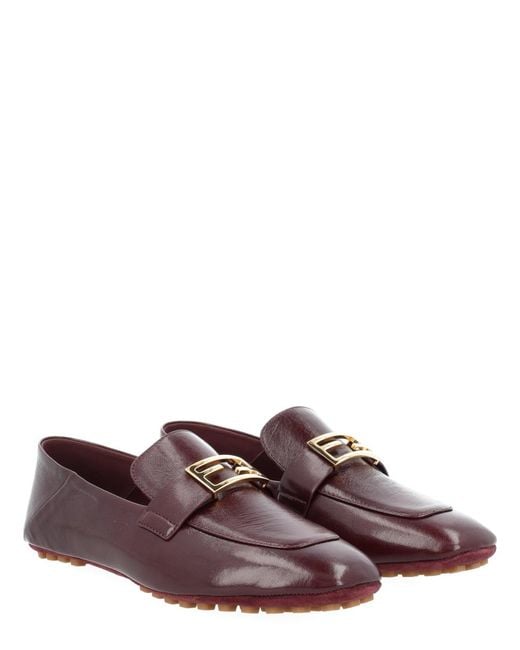 Fendi Purple Mocassino "Baguette"