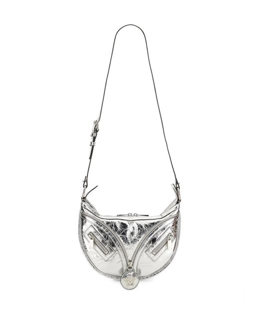 Versace White Mini Hobo Handbag