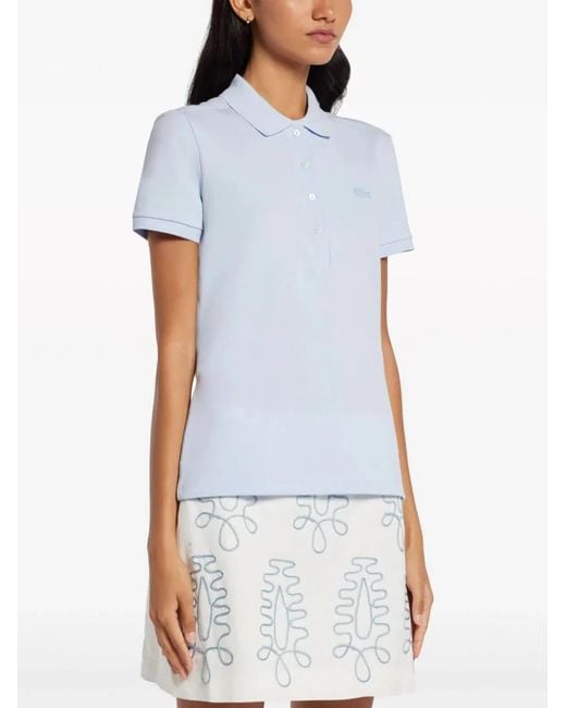 Lacoste White Cotton Polo