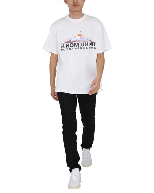 Ih Nom Uh Nit White Crew Neck T-Shirt for men