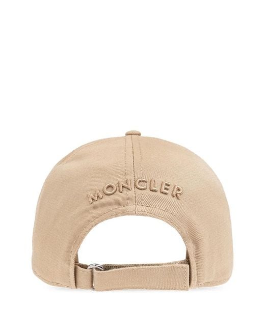 Moncler Natural Logo-Patch Cap for men