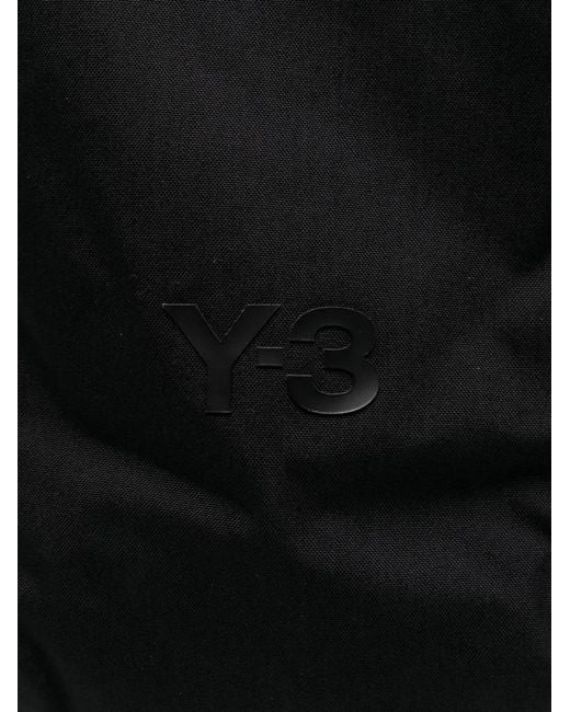 Y-3 Black Logo-Embellished Backpack