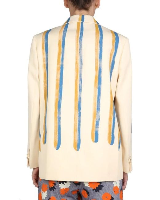 Marni Natural Single-Breasted Jacket