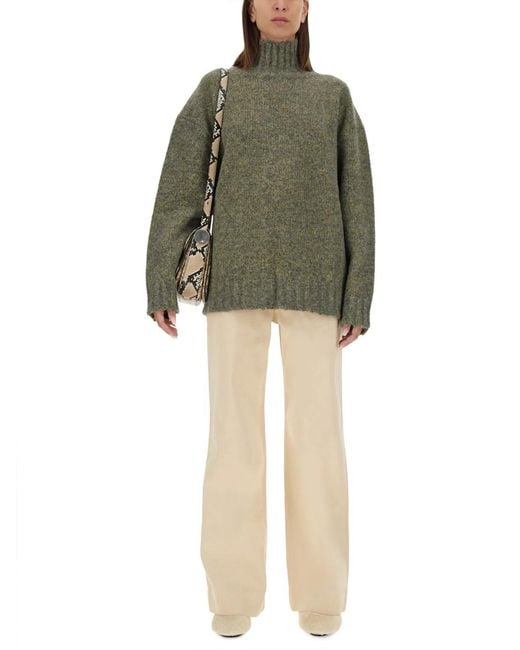 Jil Sander Natural Flared Pants