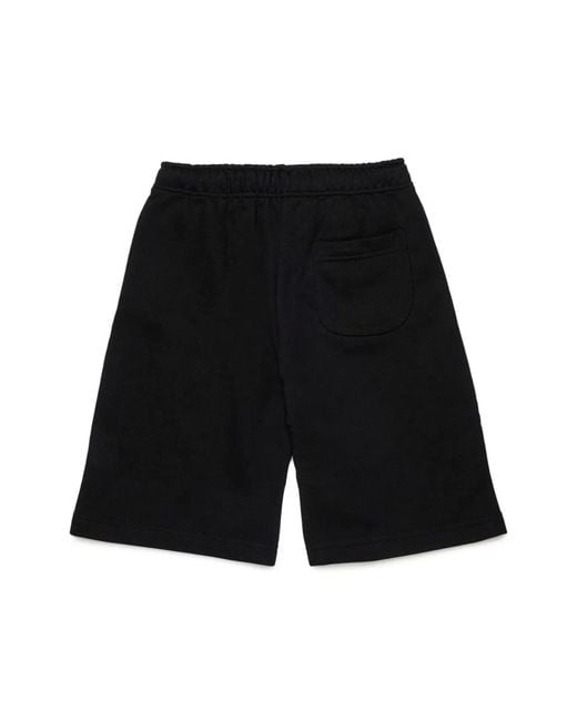 DIESEL Black Short With Logo