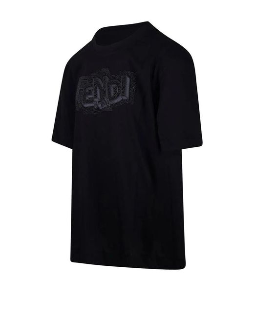 Fendi Black T-Shirt for men
