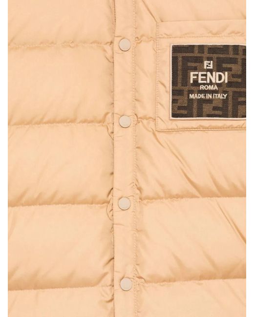 Fendi Natural Down Jacket New Nylon