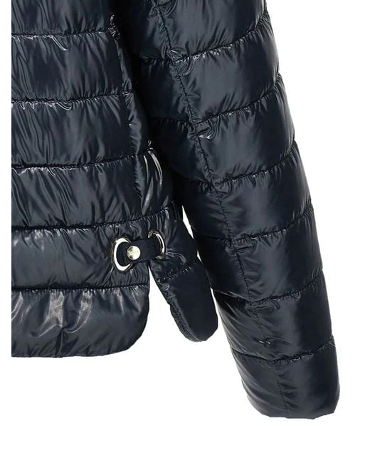 Herno Blue Nylon Short Down Jacket