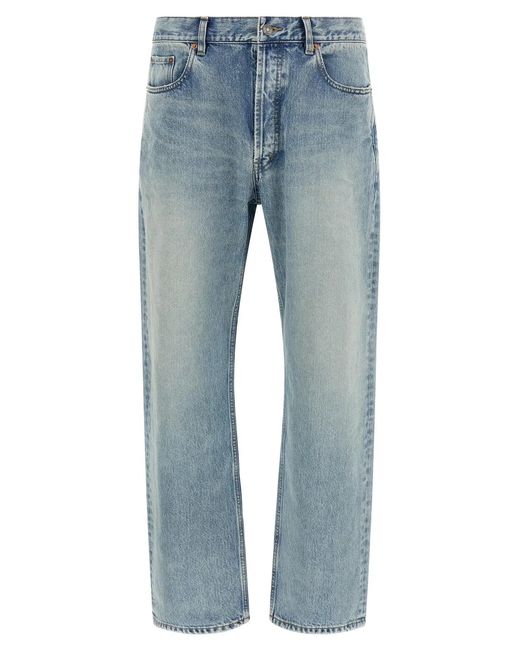 Saint Laurent Blue Mid Rise Jeans for men