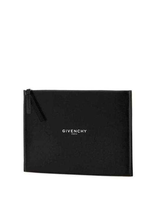 Givenchy Black Padded Antigona Pouch for men