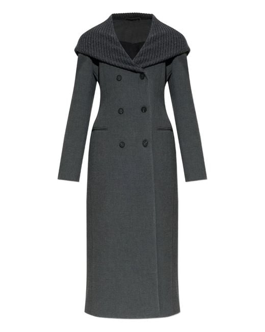 DIESEL Black Polyester Viscose Wool Jacket