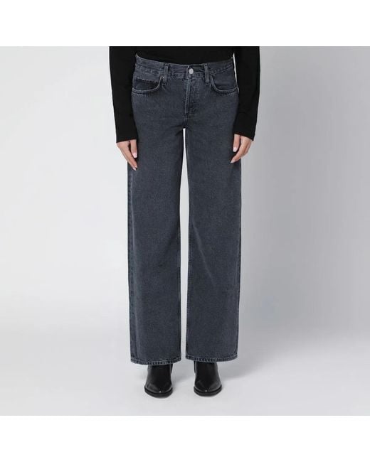 Agolde Blue Faded-Effect Jeans