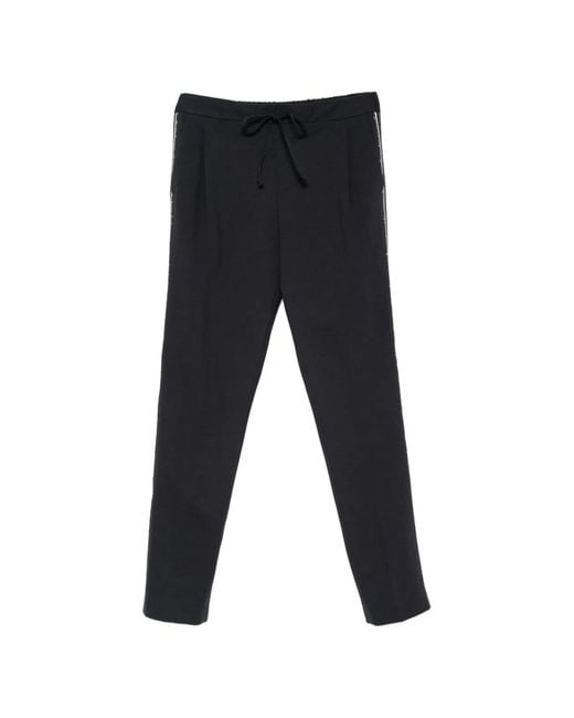 Fabiana Filippi Black Slim Fit Trousers