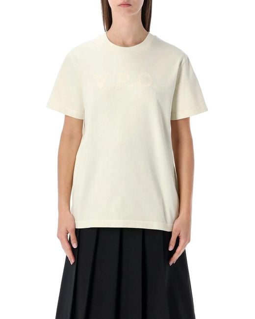 A.P.C. White Standard Grand Vpc Cotton T-Shirt