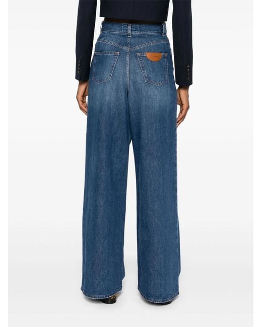 Chloé Blue Bell-Bottom Jeans