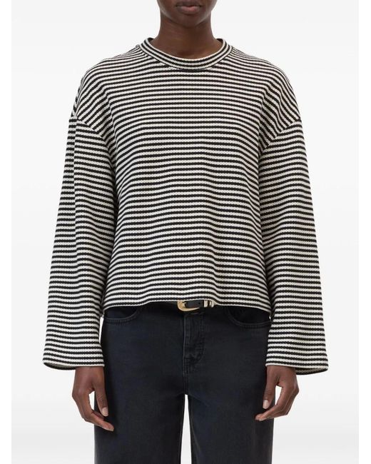 Closed Black Striped Longsleeve