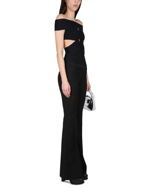 McQueen Black Top With Cut Out Details